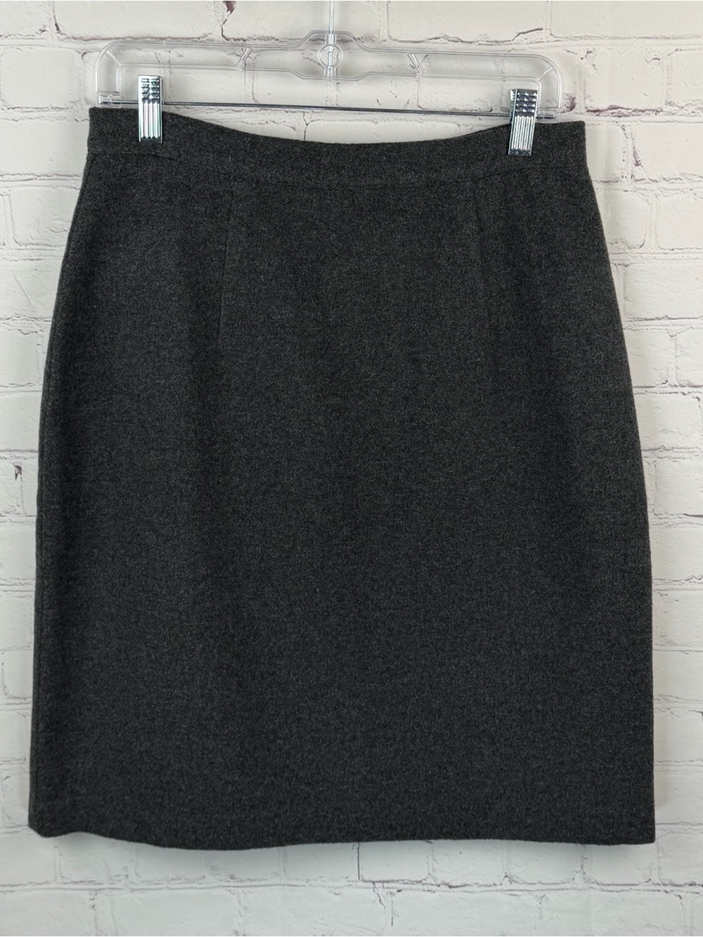 JRT Vintage Tailored Dark Gray Midi Pencil Skirt Sz 12 Librarycore, Academia
